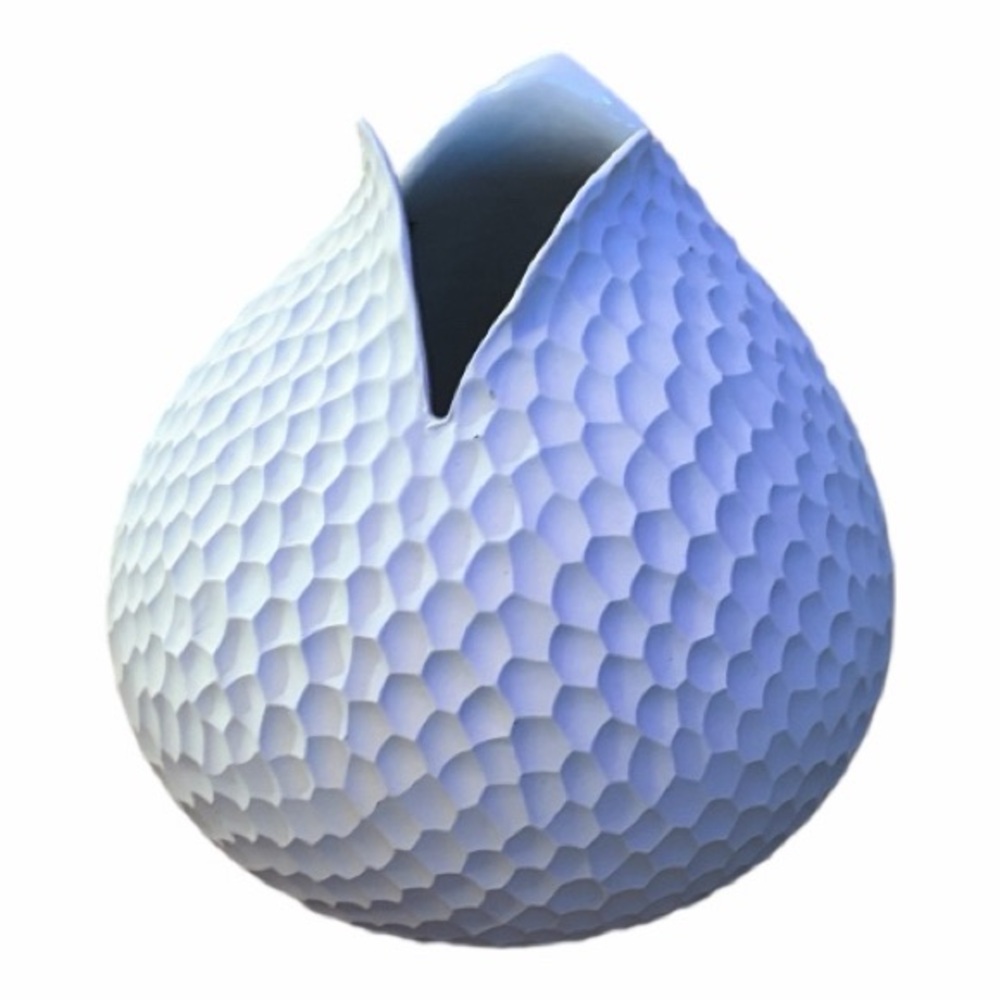 Modern White Honeycomb Ceramic Vase